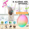 Alarm Clock Wake Up Light with Sunrise/Sunset Simulation Dual Alarms and Snooze Function, 7 Colors Atmosphere Lamp, 7 Natural Sounds and FM Radio, Built-in Phone Charging Port [Energy Class G]