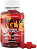 Creatine Volt 90 Gummies, 5000mg Creatine monohydrate,100mg Caffeine, 400mg L- Citrulline, 250mg Watermelon Extract (Essential Electrolytes), Vegan Sugar Free with Watermelon Burst Flavour