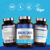 Vegan Magnesium Supplements with Zinc, 180 Capsules, Triple Magnesium Complex Supplement Plus Vitamin D, B6 & Copper, Vegan Society Registered, Made in The UK by