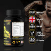 Test Booster for Men | 120 caps | Testosterone Supplement | High Strength | Natural Ingredients Ashwagandha, Vitamin D and Luteolin | Massive 2000mg Serving and Suitable for Vegans | Beast and Bulk