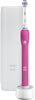Pro 2500 3D White Electric Rechargeable Toothbrush with Travel Case Powered by Braun - Pink - Ships with a UK 2 pin plug
