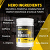 Pre-Workout Powder, Fruit Punch Flavor | Energy Boost with Beta Alanine, Creatine, Caffeine, L-Carnitine, BCAAs, Taurine & Vitamin B3 B6 | Natural Ingredients | 450g, 60 Servings