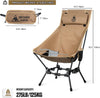 Dragonhide Oversized Camping Chair with Pillow Design, Comfortable Widened Seat Folding, 275 lbs Capacity