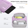 9-11 Inch Tablet Sleeve Bag, Fits iPad Air 5/4th 10.9, iPad Pro 11 Inch, iPad 9/8th 10.2, iPad 10th 10.9, Tab S8/S9 11",Waterproof Polyester Bag with Double Pockets,Retractable Handle, Purple