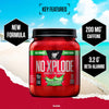 Nutrition N.O.-Xplode Pre Workout Powder Food Supplement, Energy and Focus Booster with Caffeine, Amino Acids, Vitamin C and Zinc, Green Burst Flavour, 50 Servings, 650 g