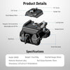 15mm LWS Baseplate with Arca Type QR Plate & Base, Dual 15mm Rod Clamps, Retractable Anti Off Pin, 1/4" 3/8" Threads, 60mm Rail Gauge, Compatible with SmallRig Shoulder Rig DJI RS Gimbal, SR006