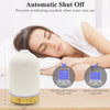 Essential Oil Diffuser Aromatherapy Air Cool Mist Diffuser 100ml Ceramic Aroma Scent Diffusers Humidifier with Auto Shut Off Ultrasonic Quiet/4 Timing Set/7 LED Lights for Home Office Sleep