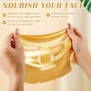 10 x Gold Face Mask - 24k Gold Crystal Gel Collagen Facial Masks, Treatment Anti Aging Puffiness Skincare Anti Wrinkle Tighten Skin