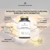 Turmeric Curcumin 95% with Bioperine®, Probiotics 2 Billion UFC & Ginger, 130 Days of 10.000 mg CurQreal® Curcumin, Prebiotics, Anti-inflamatory, Antioxidant, Supports Digestion