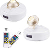 LED Spotlights Ceiling Light Wireless Battery Operated Dartboard Light Stick on Lights, Dimmable Uplight with Remote for Lighting up Painting Picture Artwork Frame Closet, Warm White, 2 Pack