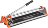 Tile Cutter 430mm - Manual Tile Cutters for Ceramic Tiles, Glazed Floor & Wall - Straight Edge Hand Tile Cutters with Accurate Measurement Guide - Contains Tungsten Carbide Scoring Wheel