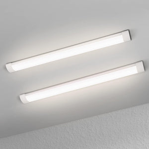 2 Packs LED Batten Lights，PC Body， 4FT 36W 4000k 3600lm,Low Profile Wall or Ceiling Surface Mounted Fitting for Home/Workshop/Office/School Restaurant (4FT)