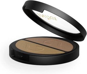 INIKA Pressed Mineral Eye Shadow Duo, Gold Oyster