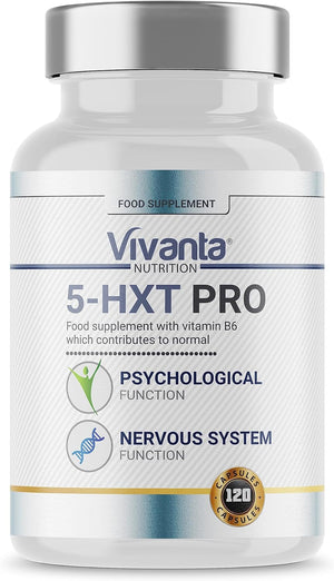 5HXT Pro - UK Legal Formula - High Strength 4000mg Griffonia Seed from 200mg Extract Per Serving - Supports Psychological Function - Vegetarian & Vegan - High Strength (120 Capsules)