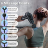 Massage Gun, Massage Gun Deep Tissue, Back Massagers for Muscle Pain Relief, 99 Speeds Powerful Percussion Massage Machine with LCD Touch Screen, 6 Heads for Shoulder Body Back Relaxation