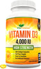 Vitamin D 4,000 IU Softgels, Maximum Strength Vitamin D3 Supplement, 365 Easy to Swallow Tablets - Full Year Supply