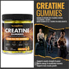 Creatine 120 Gummies Max 5000mg for Men and Women Creatine Monohydrate Plus B12 and L-Taurine - Chewable Gummies, (1 Month Supply) (One Size, Pineapple)