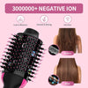 Hair Dryer Brush Blow Dry Brush in One, 4 in 1 One Step Hairdryer and Styler Volumizer Hot Air Brush with Negative Ion Anti-frizz Ceramic Titanium Barrel Hair Straightener Brush