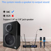 S9 UHF Rechargeable Wireless Microphone System Karaoke Microphone Wireless Mic Cordless Dual with Bluetooth Receiver Box + Volume Control ECHO for Karaoke Singing Speech Meeting Church