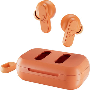 Dime In-Ear Wireless Earbuds, 12 Hr Battery, Microphone, Works with iPhone Android and Bluetooth Devices - Orange