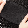 8 Inch Afro Drawstring Ponytail Kinky Curly Scrunchie Hair Bun Clip In Ponytail Extensions For Women Curly Hair Bun Hair Pieces Curly Drawstring Ponytail - Dark Black