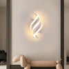 LED Wall Lamp, Modern Wall Light with 3 Spiral Lamp Bars, 22W 3000K Warm White Light, Indoor Wall Light Sconce Lighting Fixtures for Bedroom Living Room Hallway, White