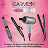 C81072 Neon Hair Dryer Gift Set with Keratin Protech, Diffuser, Concentrator Nozzle, 2000W, Graphite and Pink