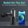 Mini Massage Gun Deep Tissue,  Muscle Massage Gun with Case, 5 Silicone Massage Heads, 3200rpm Powerful Massager Gun for Muscle Pain Relief, Gifts for Men Women