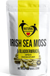 Sea Moss and Bladderwrack 120 Capsules (3600mg) | Vegan | Wild Harvested Sea Moss | Non GMO | Dr Sebi Irish Sea Moss