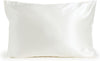 Queen Silk Pillow Cases - 100% Pure 22 Momme Mulberry Silk Pillowcase for Hair and Skin - Queen Size Standard Pillow Case - Anti-Aging, Anti-BedHead, Anti-Sleep Crease, White (20" x 30")