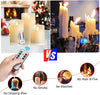 LED Candles,Flameless Candles 4" 5" 6" Real Wax Battery Candle Pillars, 10 Key Remote Control with 24 Hour Timer Function(Ivory,3 * 1)