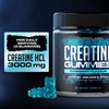 Creatine Gummies - 3000mg Per Serving, Raspberry Flavour - Creatine HCl, 90 Vegan Gummies - 30 Servings (Creatine Gummies)