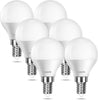 E14 LED Light Bulb, Small Screw Light Bulb, 4.9W 470lm, 40W Equivalent SES E14 Bulb, Warm White 2700K E14 Golf Ball Bulb, Energy Saving LED P45 Bulb, 220-240V, Non-Dimmable, Pack of 6