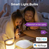 Smart Bulb E27 Alexa WiFi Light Bulbs, 9W 1000LM LED Screw Bulb 2700K-6500K RGB Multicolored Dimmable, Smart Life App Control, Compatible with Alexa, Google Home, No Hub Required, 2 Packs