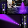 UV Light Torch Ultraviolet Flashlight Rechargeable 395nm, Wood's Lamp Black Light Blacklight Portable Mini Handheld LED Pet Urine Ringworm Detector, Resin Curing, Pocket-Sized