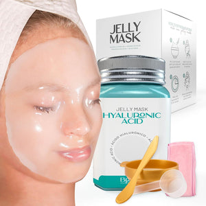 Peel-Off Hyaluronic AC Jelly Mask for Face Care – A 23 fl oz Rubber Mask Jar for 30 to 35 Treatments – A Skin Care Moisturizing Gel Mask of Spa Set for Men, Women and Adults