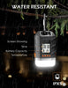 LED Camping Lantern Rechargeable Camping Power Bank Running 350Hrs, LCD Screen 4 Light Mode LED Tent Light, Waterproof Outdoor Working Light for Power Cuts Emergency Fishing Hiking