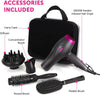 C81072 Neon Hair Dryer Gift Set with Keratin Protech, Diffuser, Concentrator Nozzle, 2000W, Graphite and Pink