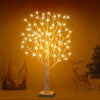 Birch Twig Tree with Light | Warm LED 144 Led Pre lit Christmas Tree | Battery Operated or USB Plug-In Birch Tree With Lights for Home | Wedding, and Holiday Decorations