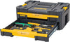 DWST1-70706 T-Stak IV Tool Storage Box with 2-Shallow Drawers, Yellow/Black, 7.01 cm*16.77 cm*12.28 cm