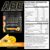 ABE Pre Workout - All Black Everything Pre Workout Powder, Energy & Physical Performance with Citrulline, Creatine, Beta Alanine (375g - 30 Servings) (Tropical)