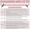 49 50 55 Inch TV Stand for LG TV Legs 55UJ6300 55UK6500 55LJ550M 55UM7300 55UN6900 55UJ6540 50UJ6300 50UK6300 50UK6500AUA 50UN6950 49UK6300 MAM643660 MEZ64114730 Replacement Legs for LG TV with Screws