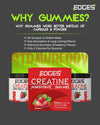 Creatine Gummies 5000mg 120 Gummies for Men & Women - Creatine Monohydrate Gummies - Strawberry Flavoured Creatine - Pre Workout Gym Supplement - with B12 Vitamins, L-Taurine & Betaine