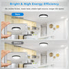 Bathroom Ceiling Light,18W 1500LM,100W Equivalent,5000K Daylight White,Waterproof IP54,Dome,Modern, Flush Ceiling Light for Kitchen,Bulkhead,Toilet,Porch,Bedroom,Utility Room,Ø22CM(Black)