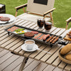 Electric Teppanyaki Table Grill, BBQ Griddle | Non-stick Barbecue Hot Plate with Wooden Spatulas and 2 Egg Rings (XL, 70 x 23CM)