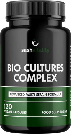 Bio Cultures Complex Probiotics & Prebiotics - 435 Billion CFU - 4 Months Supply - for Women & Men - Lactobacillus Acidophilus, Bifidobacterium, Rhamnosus & Reuteri - Advanced Multi-Strain