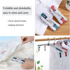 Folding Clothes Hangers with Clips, 360 Degree Rotating Hook, Portable for Travel Outdoor Camping, Assorted Color (Pack of 6)