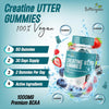 Creatine Gummies - 5000mg Creatine Monohydrate Gummies - 1000mg BCAAs, Pre Workout Gummies - Gym Supplements for Men - Protein Gummies - Muscle Recovery - Sugar Free - UK Formulated