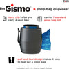 I'm Gismo Expandable Leash Handle System with Smooth and Sanitary Poop Bag Dispenser and Patented Rail System for Smoother and Safer Dog Walking Midnight Blue