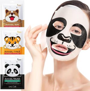 Sheet Masks, Face Masks Skincare,3Pcs Face Masks Set, Beauty Facial Mask Kids Face Masks Birthday Party Gifts for Women, Kids Girls Skincare - Hydrate, Brighten, Moisturize, Soothe for All Skin Types